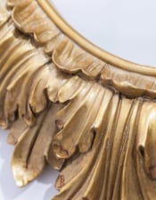 Antique Gold Layered Leaf Wall Mirror