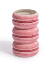 Pink Macaroon Stack Ceramic Stem Vase (to be bought in qtys of 2)