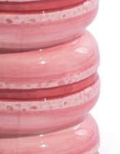 Pink Macaroon Stack Ceramic Stem Vase (to be bought in qtys of 2)