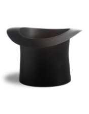 Matt Black Aluminium Top Hat Ice Bucket