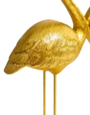 Antique Gold "Love Heart" Pair of Flamingos Figure