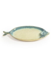Blue & White Ceramic Round Fish Dish (to be bought in qtys of 4)