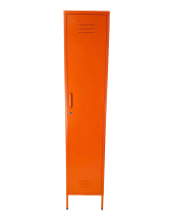 Tall Steel Metal Locker in Burnt Orange