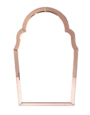 Portrait Pink "Venus" Glass-Framed Wall Mirror