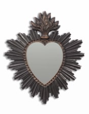 Small Black "Sacred Heart" Mirror