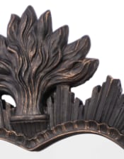 Medium Black "Sacred Heart" Mirror