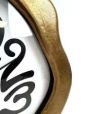 Gold "Dali" Drip Aluminium Wall Clock