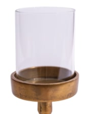 Antique Gold Celestial Candle Holder