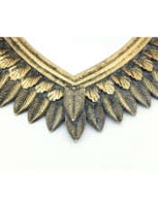 Large Antique Gold Winged "Sacred Heart" Wall Mirror