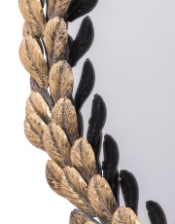 Antique Gold "Roman Wreath" Leaf Wall Mirror