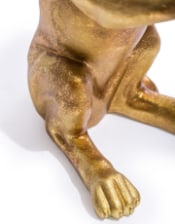 Antique Gold "Helpful Hound" Umbrella Stand