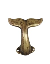 Gold Whale Tail Coat Hook (to be bought in qtys of 6)