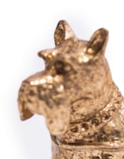 Gold Terrier Trinket Box 