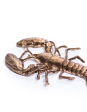 Large Gold Lobster Coat Hook (to be bought in qtys of 2)