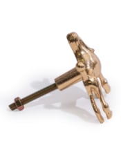 Gold Poodle Dog Drawer Knob (to be bought in qtys of 6)