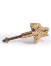 Gold Dog Head Drawer Knob (to be bought in qtys of 6)