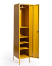 Tall Steel Metal Locker in Mustard Yellow