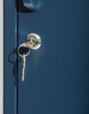 Tall Steel Metal Locker in Navy Blue