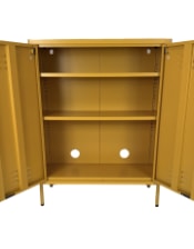 Medium Steel Metal Locker in Mustard Yellow