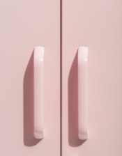 Medium Steel Metal Locker in Baby Pink