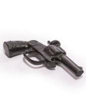 Antiqued Black Revolver Gun Bottle Opener (to be bought in qtys of 6)