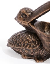 Cast Iron Pelican Trinket / Coin Bowl