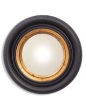 Round Black 25cm Convex Mirror