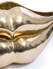 Extra Large Gold Lips Planter