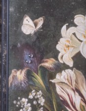 Set of 2 Antiqued Boho Floral Bouquet Wall Prints