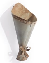 Rustic Metal Wall-Mounted Bouquet Vase