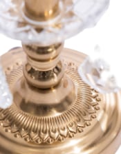 Ornate Brass Rechargeable Table Lamp 