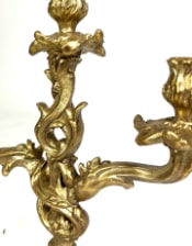 Antique Gold Ornate Candelabra