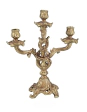 Antique Gold Ornate Candelabra