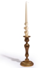 Medium Antique Gold Empire Candlestick