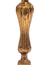 Large Antique Gold Empire Candlestick