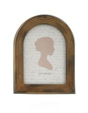 Antique Gold Ribbed Arch 5x7" Photo Frame