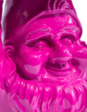 Electric Pink Gnome "Trunk Slice" Side Table
