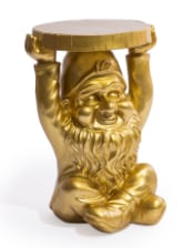 Gold Gnome "Trunk Slice" Side Table