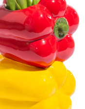 Mixed Peppers Ceramic Stem Vase (to be bought in qtys of 2)