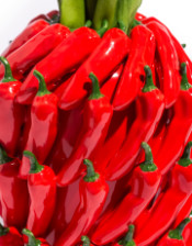 Multi Red Chilli Ceramic Vase