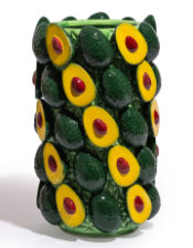 Large Multi Avocado Ceramic Vase