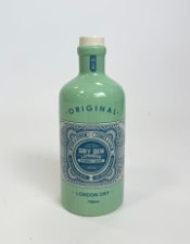 "Cambridge Blue" Ceramic Gin Bottle Stem Vase (to be bought in qtys of 2)