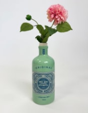 "Cambridge Blue" Ceramic Gin Bottle Stem Vase (to be bought in qtys of 2)