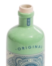 "Cambridge Blue" Ceramic Gin Bottle Stem Vase (to be bought in qtys of 2)