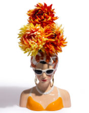 "Summer Chic" Lady Bust Vase