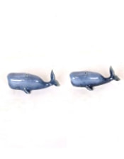 Set of Ceramic Blue Whale Salt & Pepper Shakers (to be bought in sets of 6)