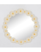 Multi Daisy Flower Framed Wall Mirror