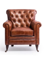 Vintage Leather Chesterfield Armchair