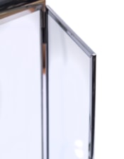 Extra Large Square Polished Steel & Glass Lantern