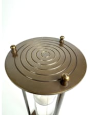 Large Antique Bronze Suspended Sand Timer